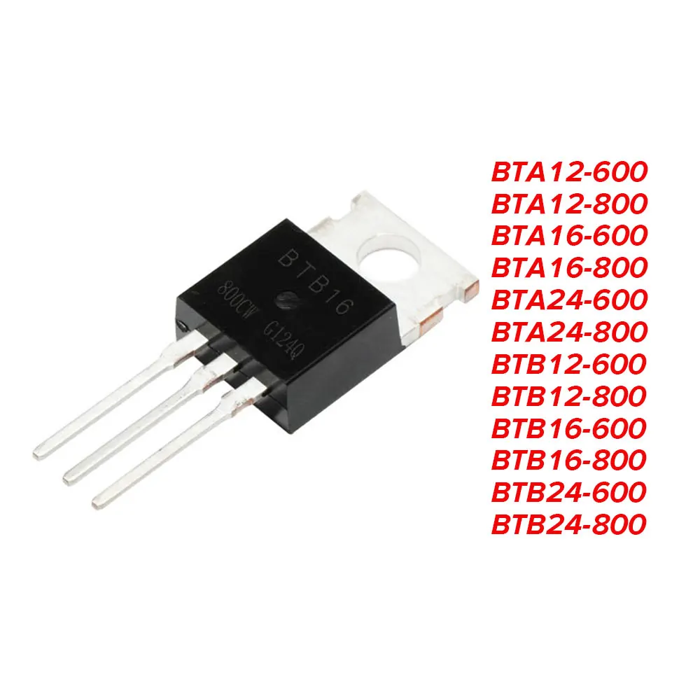 

5PCS BTA12 BTB12 BTA24 BTB24 BTA16 BTB16 600B 600C 600BW 800BW 800B 800C 600CW 800CW 600SW 600 800