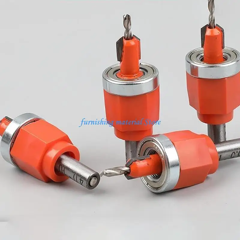 

Y5GD Adjustable Countersink Drill Bit Set Fit for Professional Woodworking Precisions Screw Installation Tool with Depth Stop