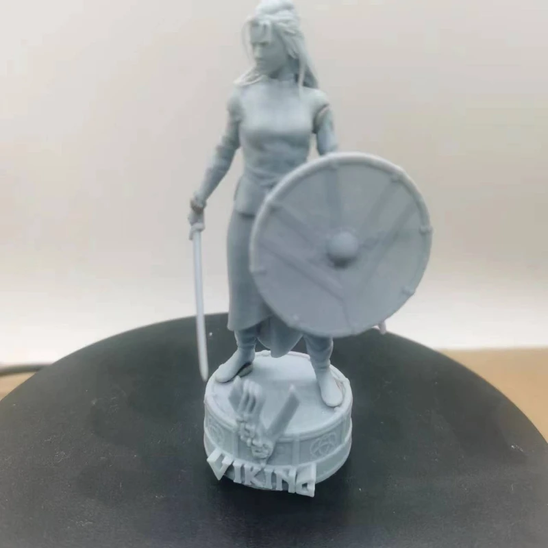 الراتنج الشكل 1/24 مقياس شجاع فايكنغ أنثى الجندي لتقوم بها بنفسك تجميعها أطقم منمذجة المفككة الديوراما والتماثيل غير مصبوغ لعبة هواية