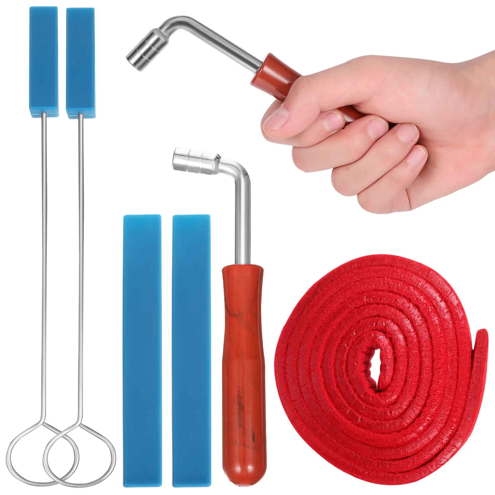 

Piano Tuning Tool Kit Professional Supplies Stick Wrench Wool Felt Rubber Metal Vocal Band Damper Blocks Equal Temperament Tools
