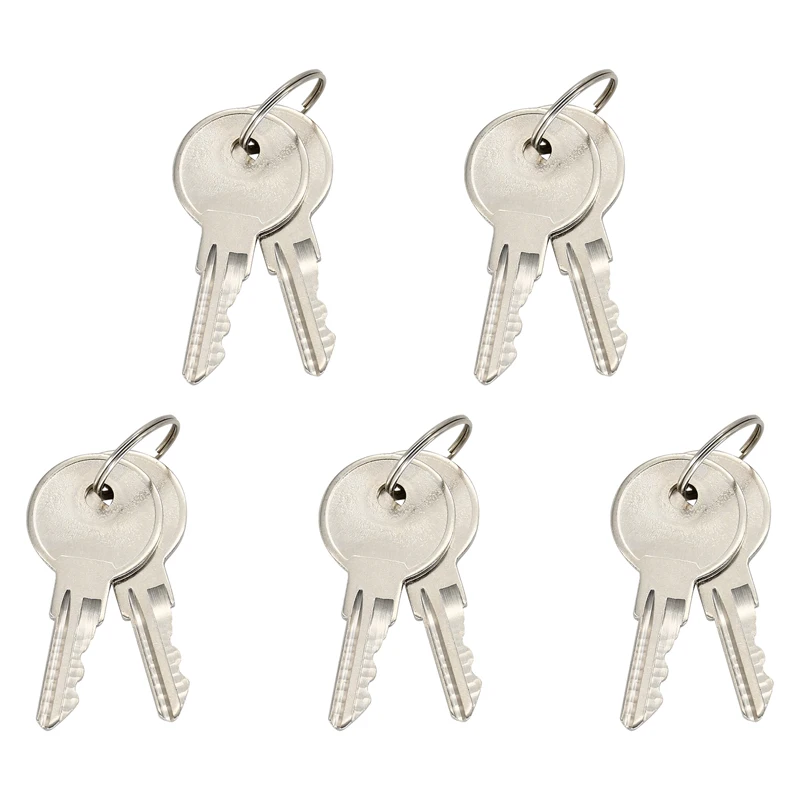 

10X Universal Keys CH751 751CH with Key Chain Compatible With Multiple Locks RV Campers Doors T-Handles Pickup Shells Tool Boxes