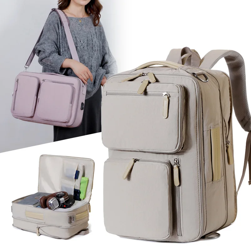 Bolsas de viaje de gran capacidad, bolsas de equipaje de viaje de negocios, bolsas multifuncionales con separación en seco y húmedo, mochilas para portátiles