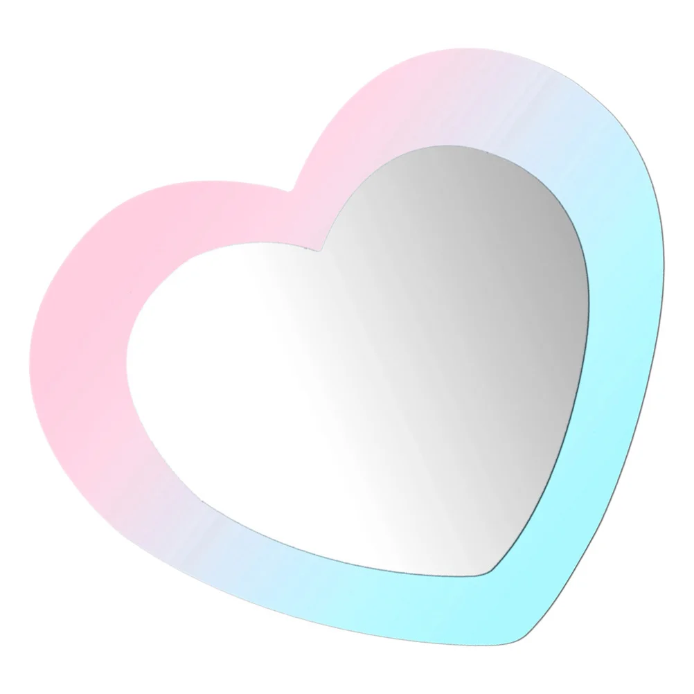 

Heart Shaped Acrylic Self-Adhesive Wall Sticker Clear Decorative Mirror For Bedroom Living Room Home Decor Diy Adhesive Mirror