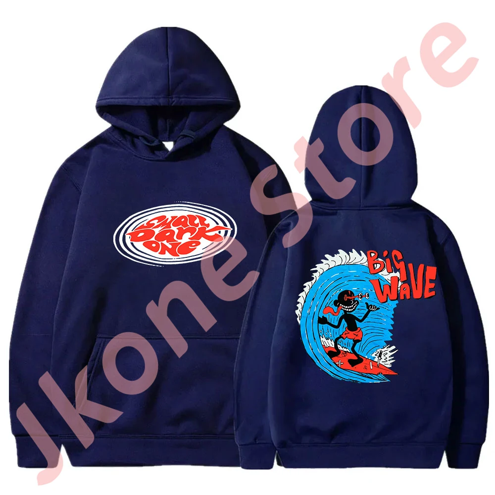 Lil Darkie Vintage Big Wave Hoodies 2024 Tour Merchandise Sweatshirts Vrouwen Herenmode Hiphop Streetwear Pullovers