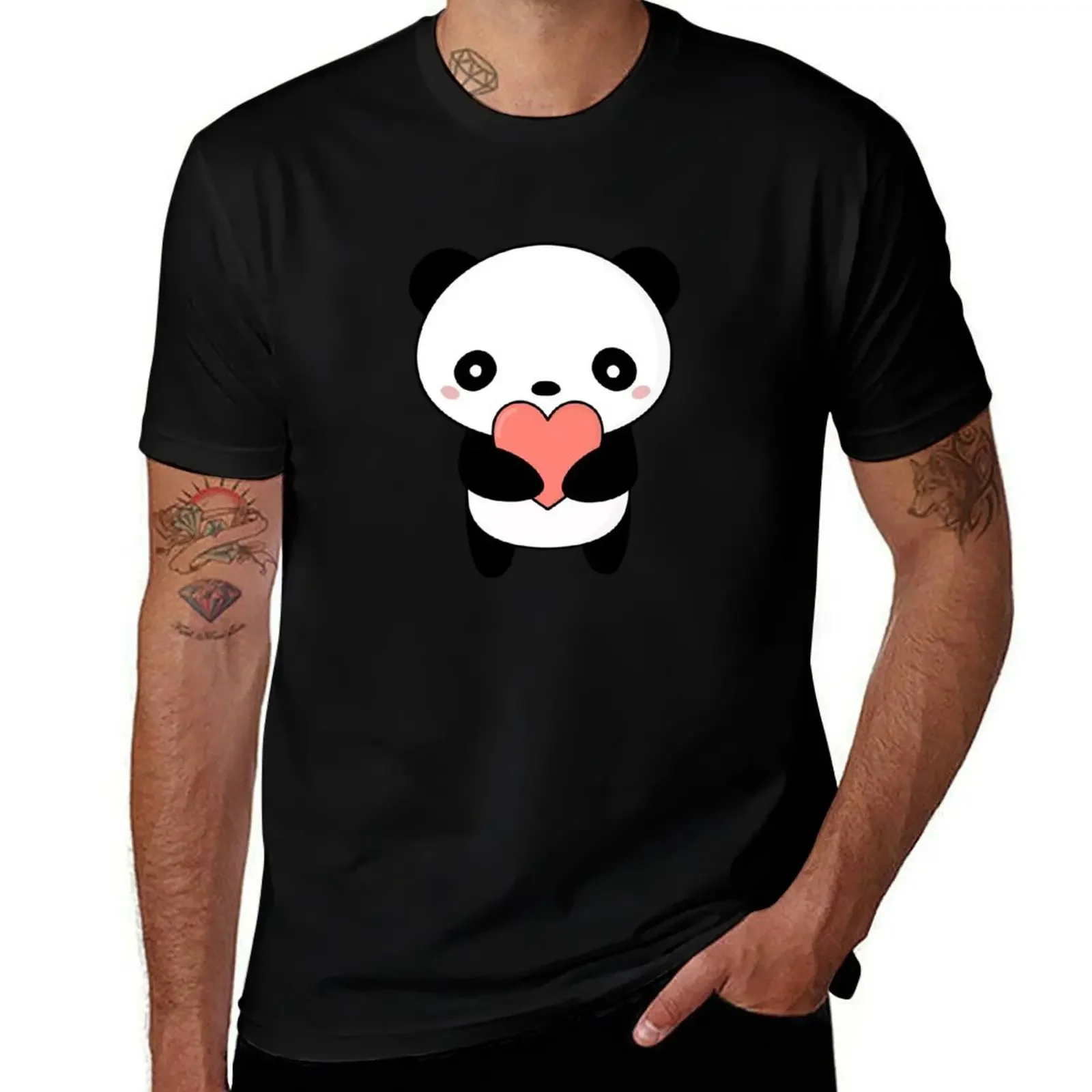 

Kawaii Cute Panda Bear T-Shirt blanks animal prinfor boys customs design your own cheap stuff funny t shirts for men