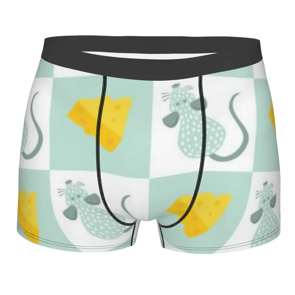 Mens Boxer Sexy Underwear Mouse And Cheese Underpants Male Panties Pouch Short Pants