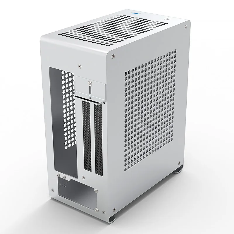 A1P ZZAW Aluminum Mini ITX Case Small PC Desktop Chassis with A4