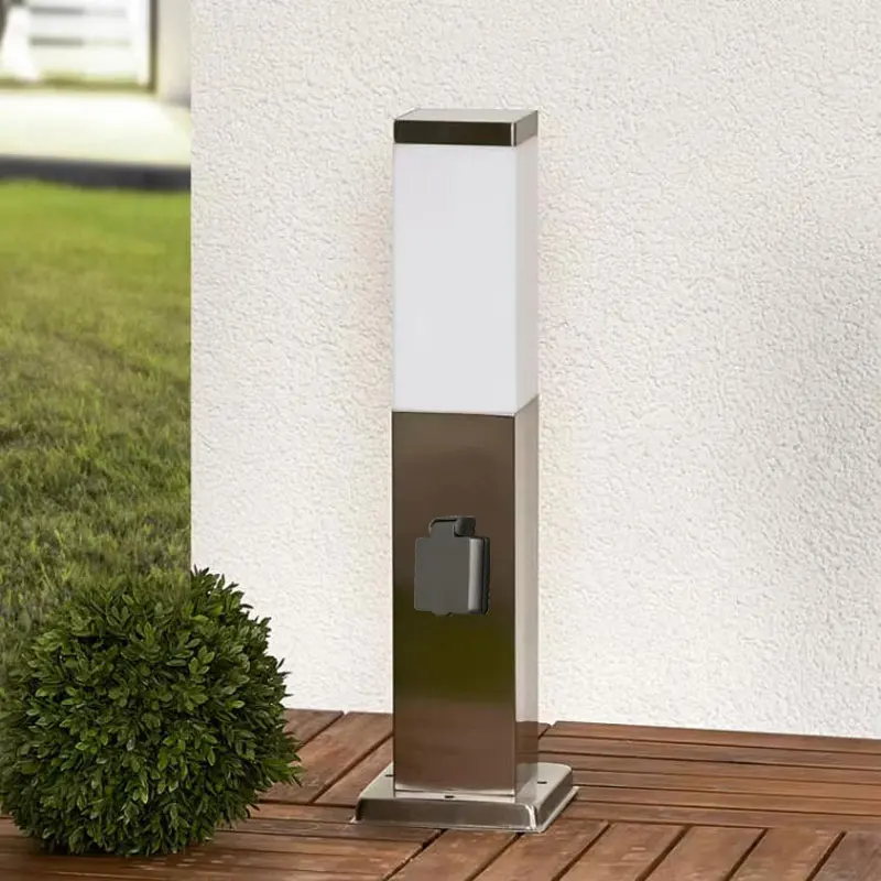 Outdoor Waterproof Lawn Light Villa Garden Landscape Light Pole with Socket for Courtyard Lighting