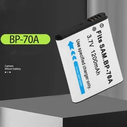 1200mAh BP-70A BP70A Camera Battery or Charger For Samsung ES65 ES67 ES70 ES71 PL100 PL101 PL120 SL50 SL600 SL605 SL630 TL105
