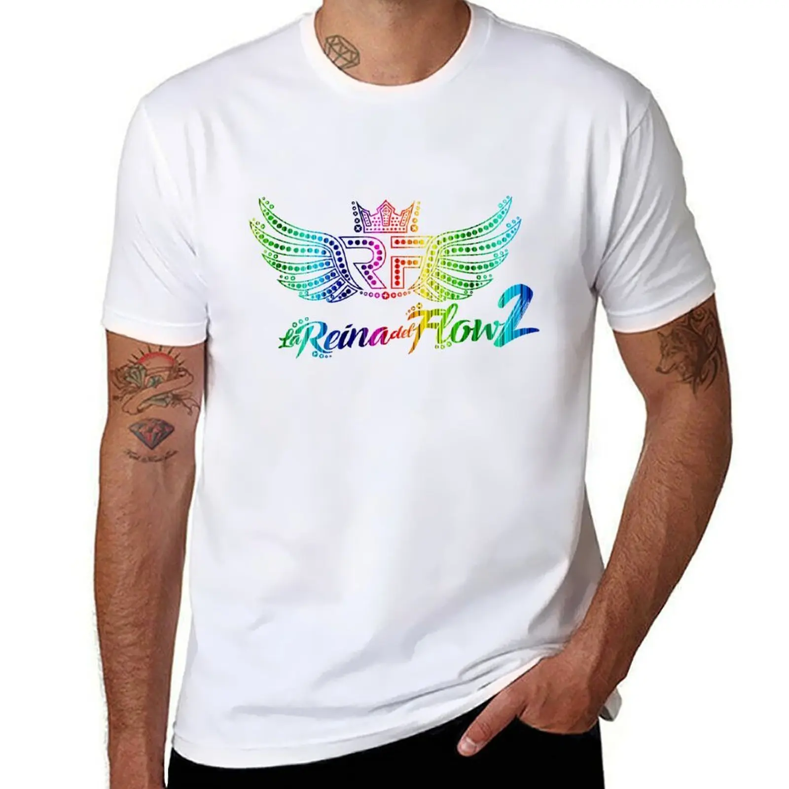 La Reina Del Flow, simple design T-Shirt man graphic t shirt cotton t shirts high quality T-Shirt