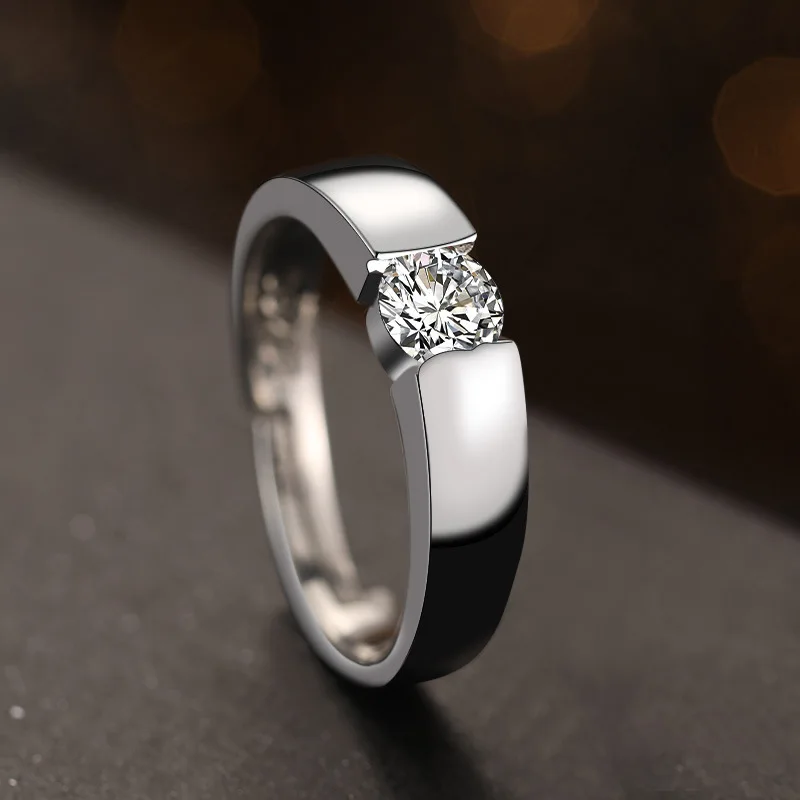 Women's 925 Sterling Silver Shining Crystal Ring