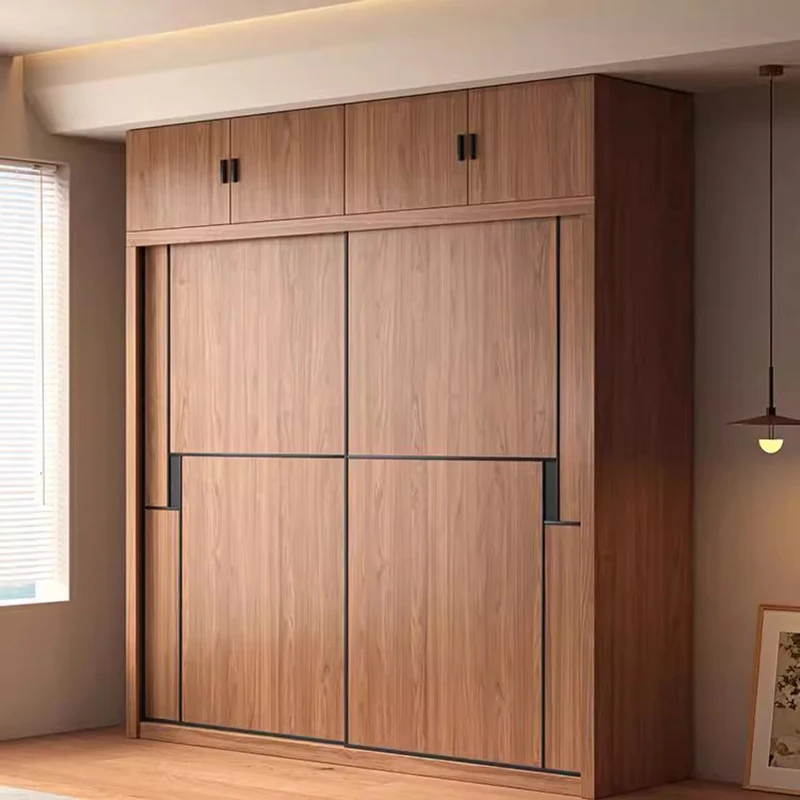 Armadio espositivo in legno Cassetti in tessuto Vestiti Camera da letto Guardaroba Moderno salvaspazio modulare Indossabile da giardino Ropero Mobili per la casa