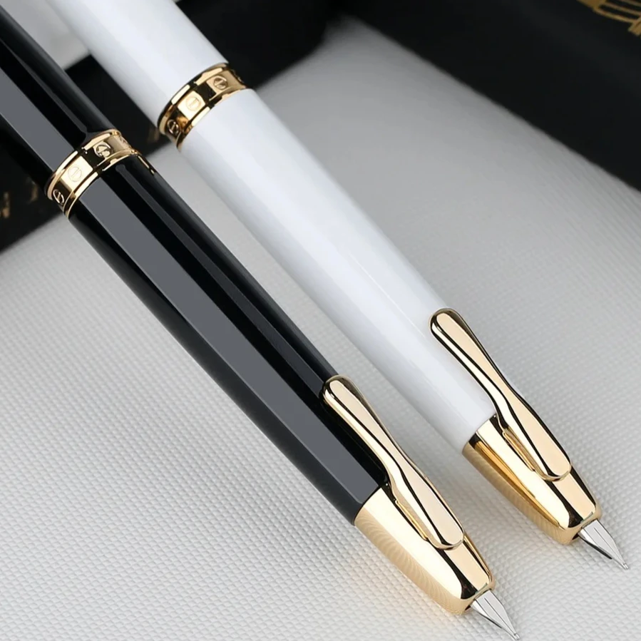 MAJOHN A1 Press Retractable Fountain Pen 0.4/0.5mm Extra Fine / Fine Nib Matte Black Metal Converter Hot Sale Writing Pen
