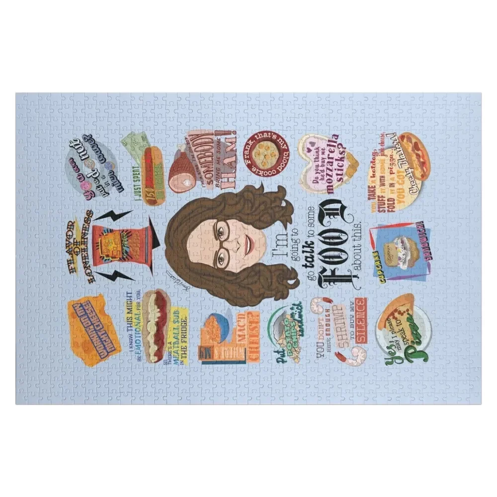 

She Talks To Food Jigsaw Puzzle Personalized Gift With Personalized Photo Customized Toys For Kids Custom Wooden Name Puzzle