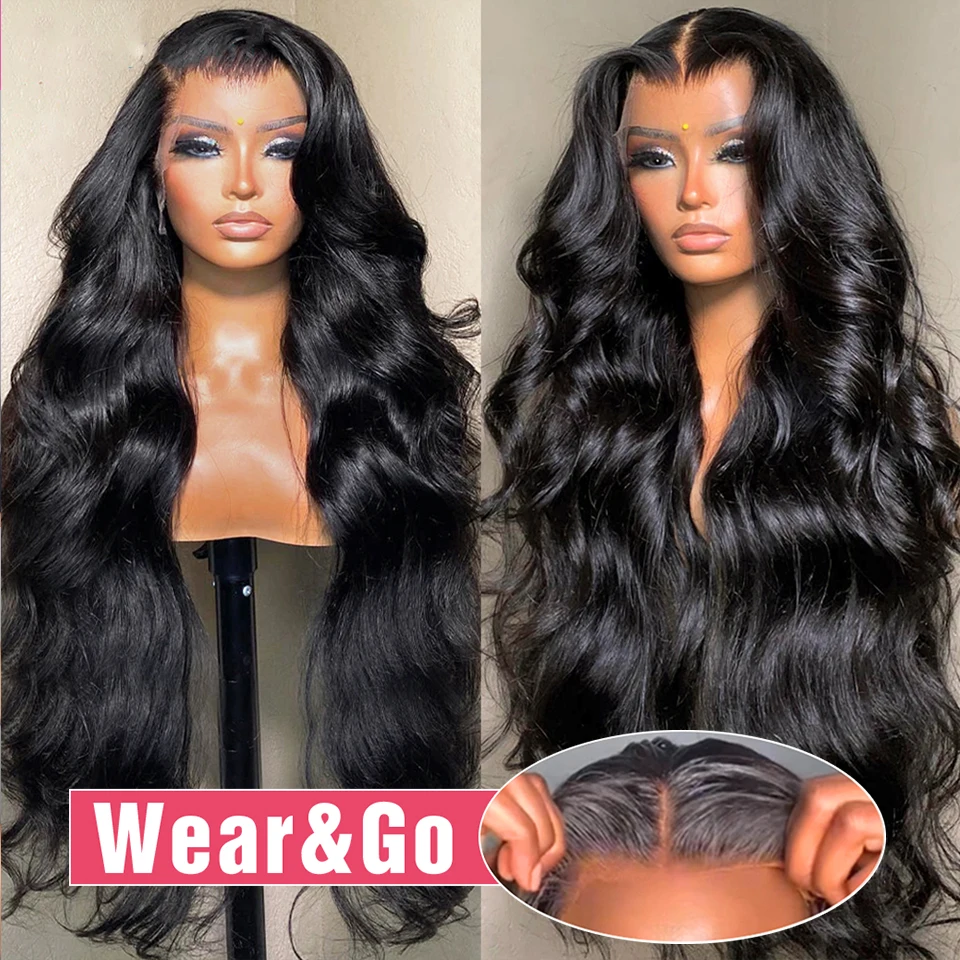 Glueless Wigs Human Hair Ready To Wear And Go Preplucked 13x6 HD Lace Frontal Wig Body Wave Lace Front Human Hair Wigs For Women