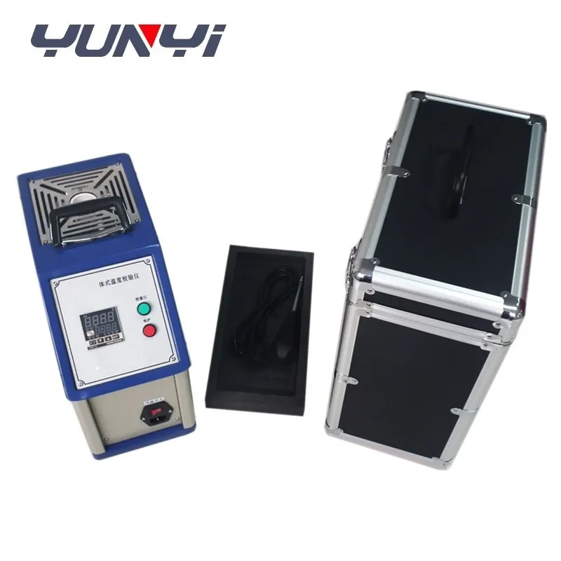 Portable dry block temperature calibrator