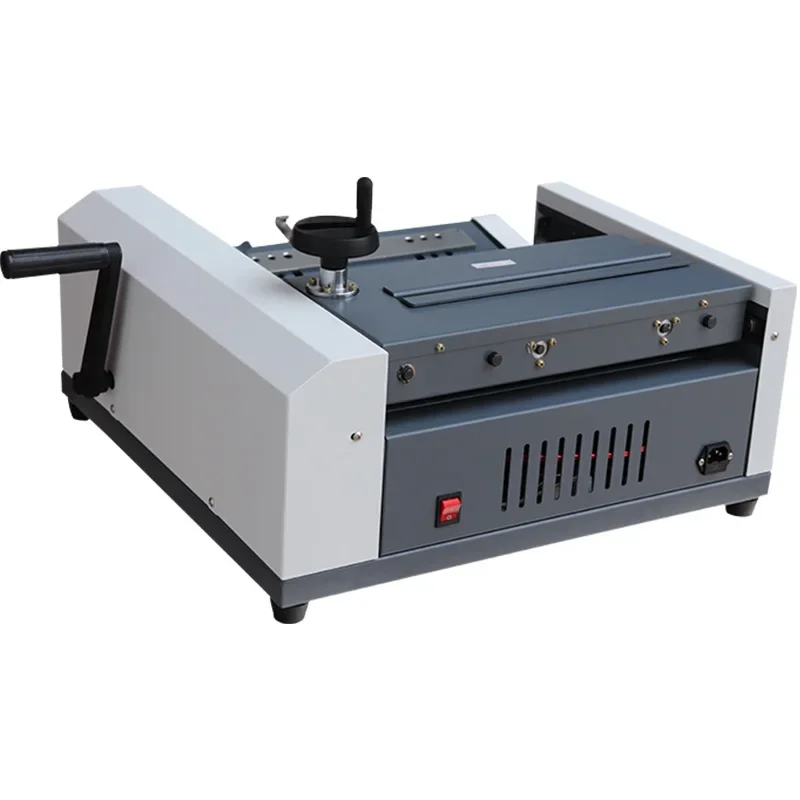 Adhesive binding machine Automatic A4 desktop hot melt binding machine Office desktop Tender document 380 Adhesive paper cutter