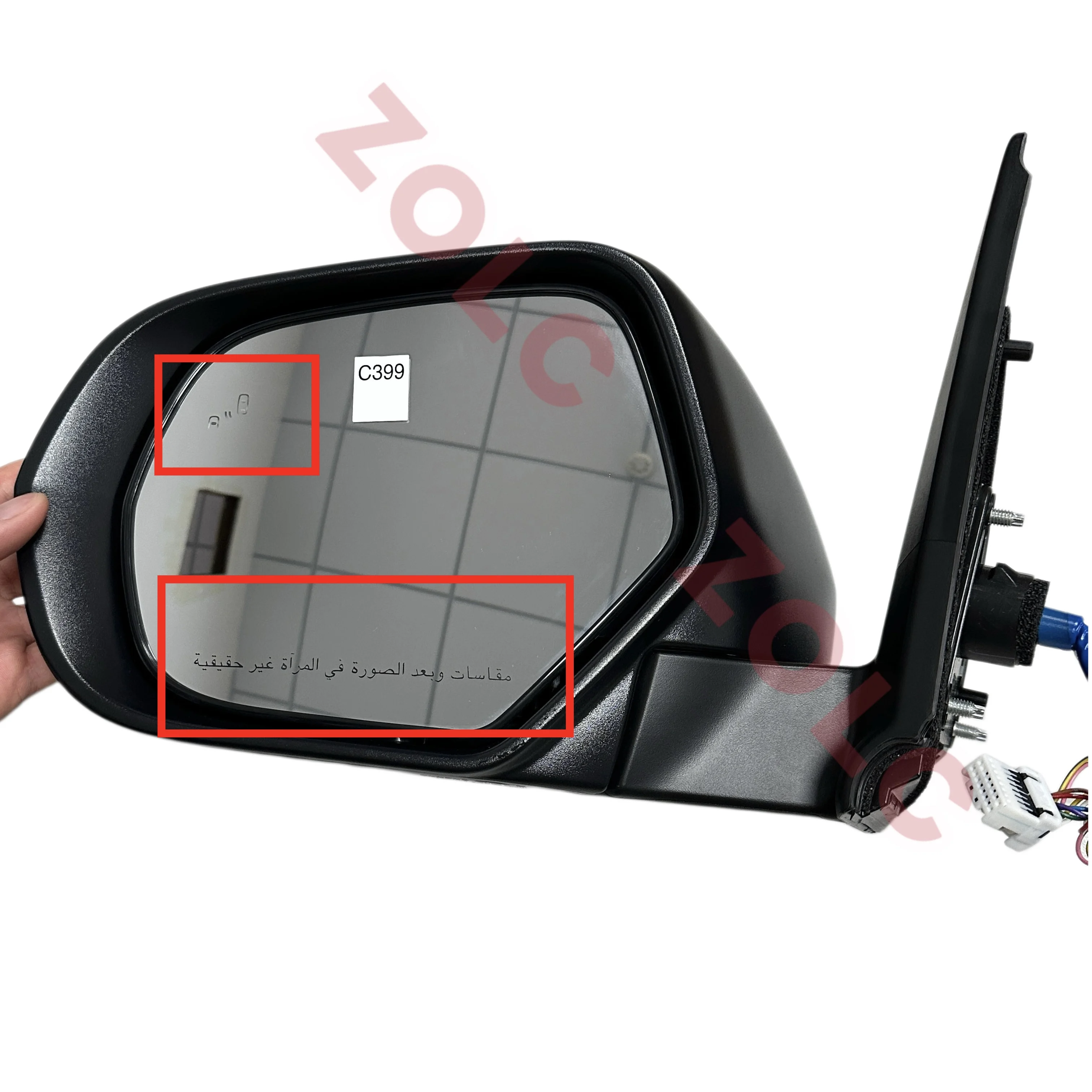 Genuine 9-Wire with Sensors Electric Rearview Mirror Reflector