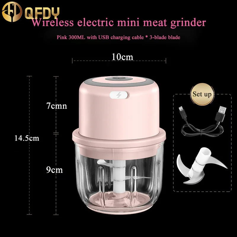 

Multifunctional Cooking Machine Automatic Household Meat Grinder Baby Supplementary Food Stirring Minced Electric garlic blender