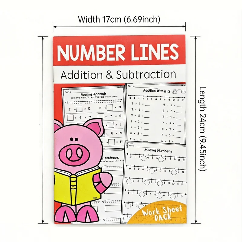 Math and Arithmetic Workbook Addition and Subtraction Within 30 Number Fill in The Blank Game Including Various Fun Number Games
