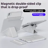 ZOYU para iPad 10/11a funda con soporte de altura aumentada, carcasa trasera transparente magnética iPad Pro 11 12,9 Air 4/5th 13 mini 6/7