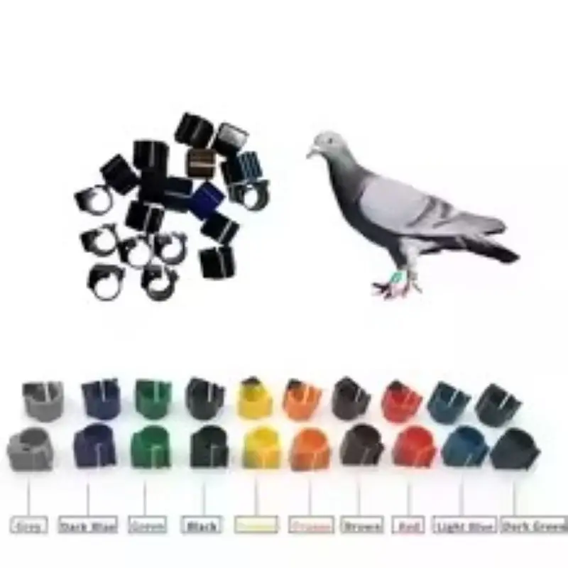 134.2khz FDX-B EM4305 read/write ABS RFID racing pigeon Electronic foot Ring RFID tag for animal bird identification