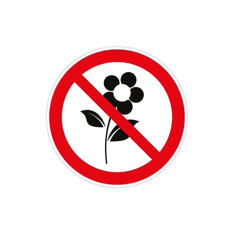 

Warning Sign Flowers Forbidden Plants Rose Roses Sticker Warning-
