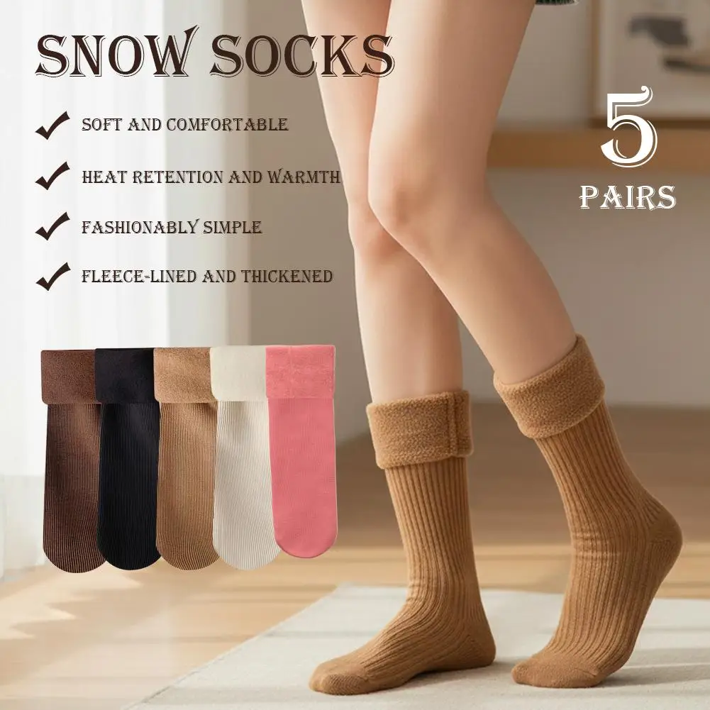 Носки унисекс, зимние и осенние хлопковые носки высокого качества ярких цветов, мужские и женские домашние носки, утолщенные носки на флисовой подкладке