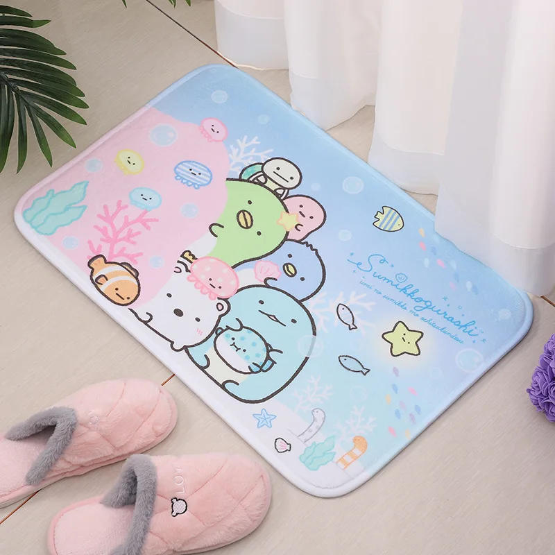 Sumikko Gurashi Doormat Entrance Door Mat Room Mats Home Kitchen Carpet Balcony Rugs Bathroom Rug Foot Bath House Floor Bedrooom