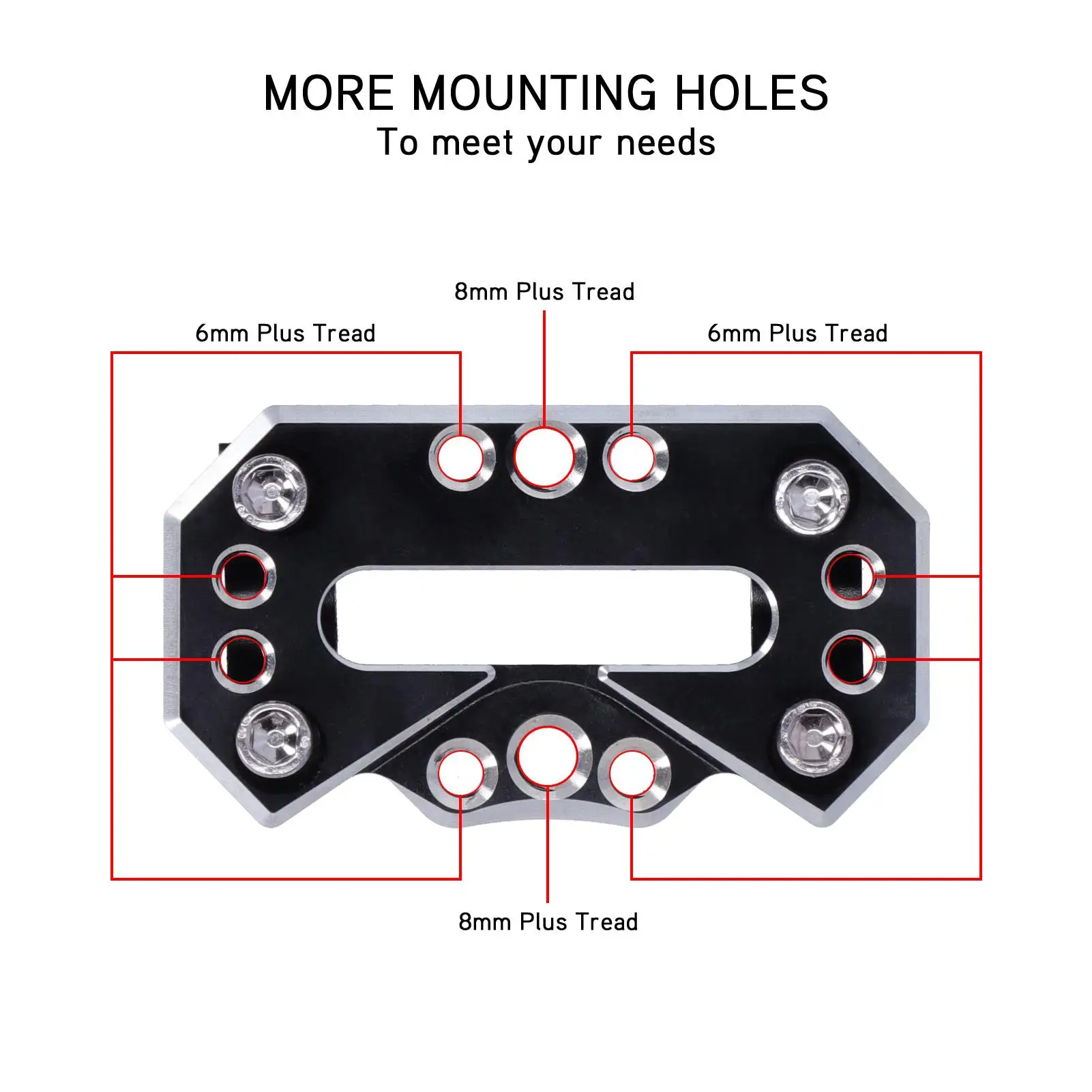 Nastavitelný motocykl sald crossbar - multifunkční kov řídítka upevnit pult pro 7 /8in (22mm) motorky