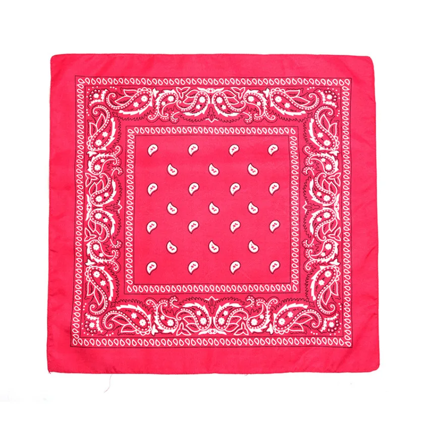 Mode Hip Hop Bandana Kopftuch Unisex Schwarz Haarband Halstuch Kopfbedeckung Handgelenk Wraps Kopf Quadrat Schals Drucken Taschentuch
