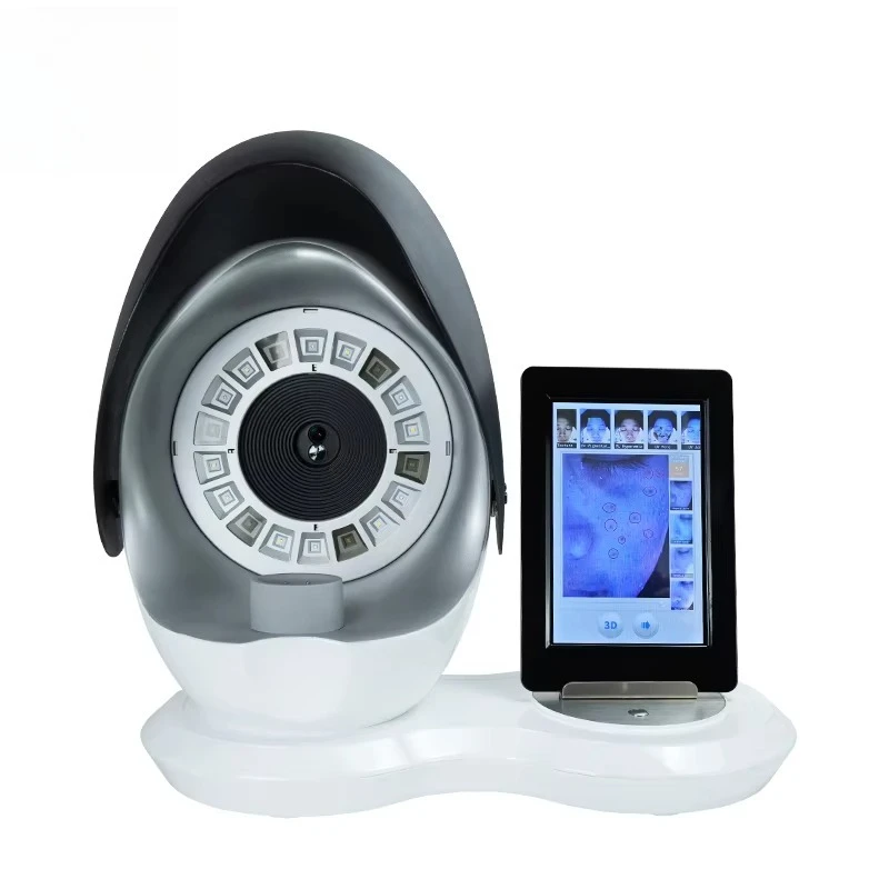 Mais novo digital 3d hidratante facial máquina analisadora de pele uso doméstico com plugues it ue jp eua