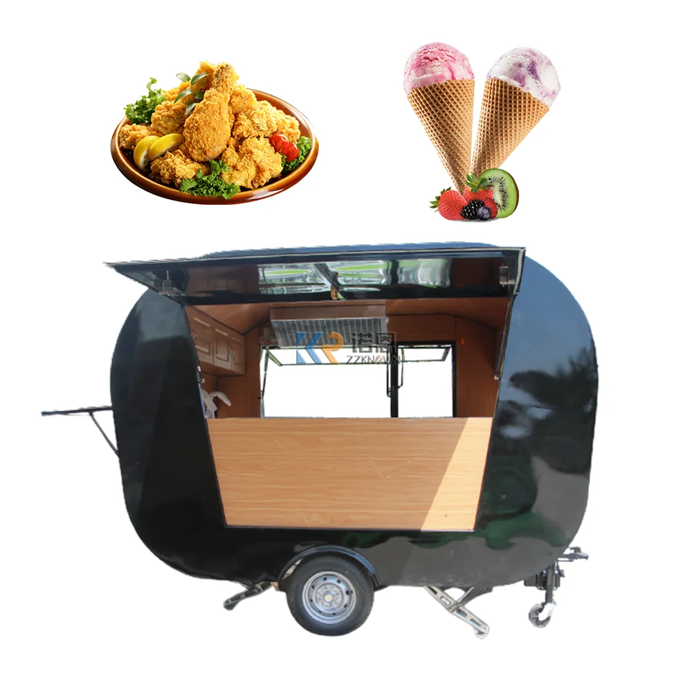 

Mobile Food Truck Custom Coffee Ice Cream Kiosk Hot Dog Vending Cart Concession Food Trailer Fully Equipments