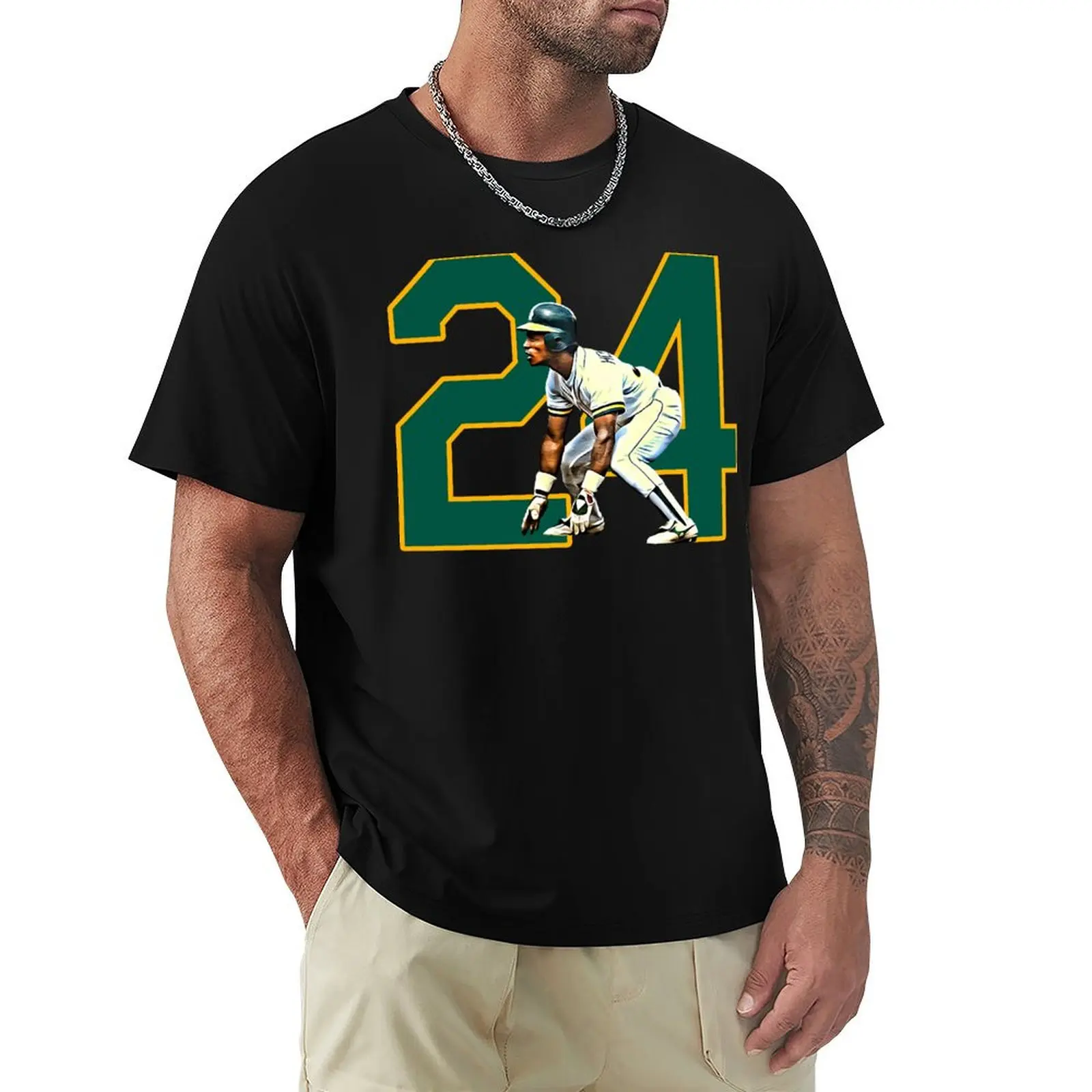 RH24 Rickey With The Steal/Perfect Design For Men and Women T-Shirt Large Size Loose Casual Tee