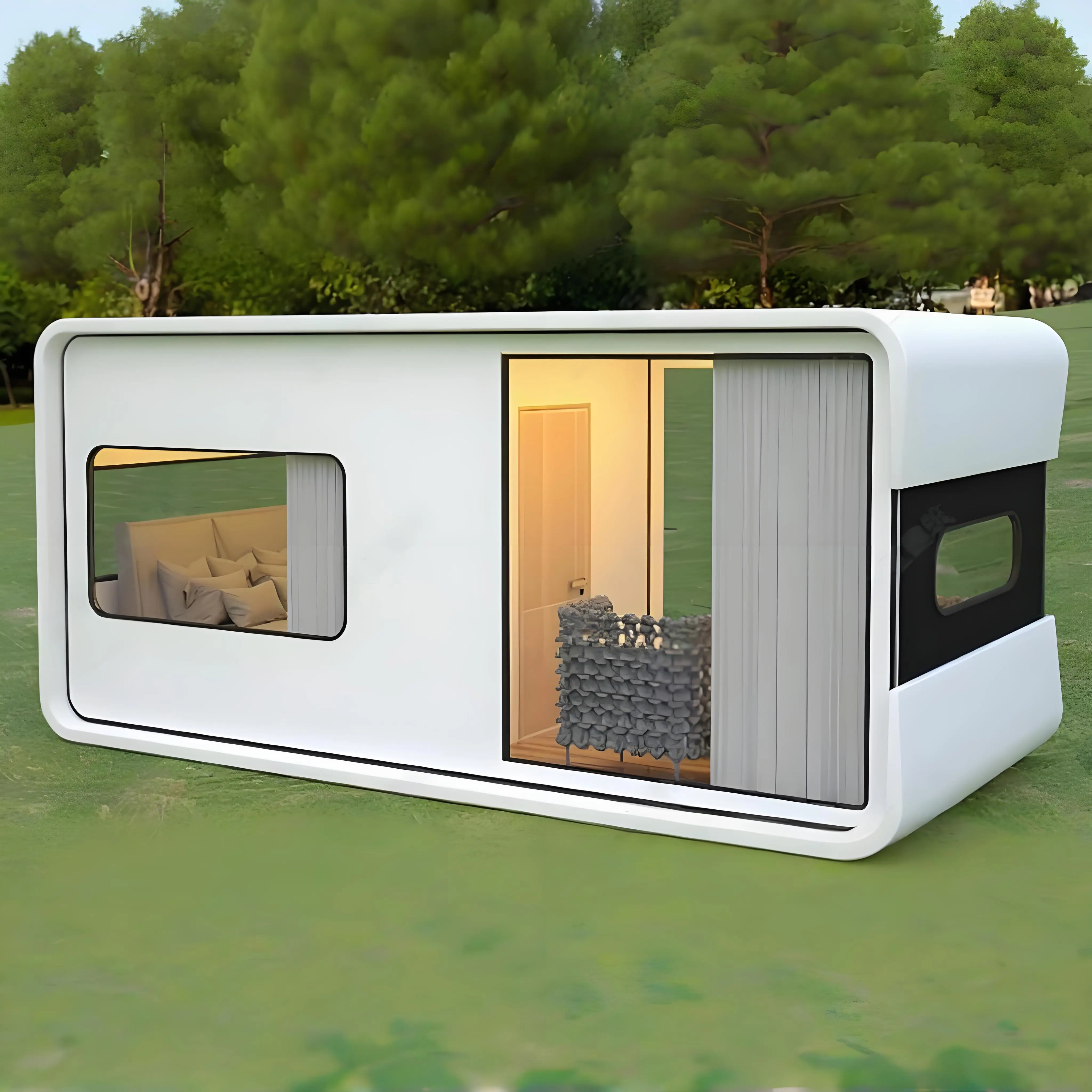Modern Lightweight Modular Prefab Pods Multi-Scene Container Houses For Residential & Leisure Living Spaces