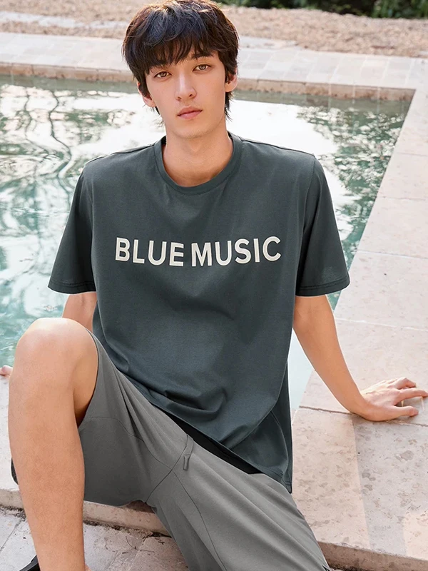 beiyan-men's-summer-lightweight-modal-cotton-sleepwear-short-sleeve-home-clothes-set-cool-feeling-sport-suit-short-pants