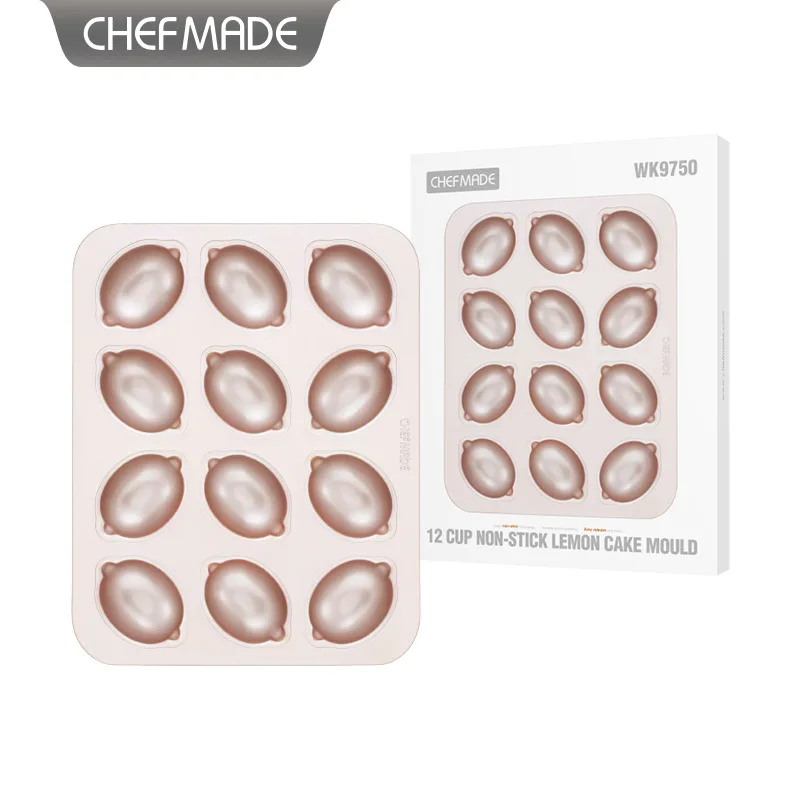 

12 Cup Non-Stick Lemon Cake Mould DIY Baking Mousse Mould Pastry Dessert Bake Healthy Cooking Tools