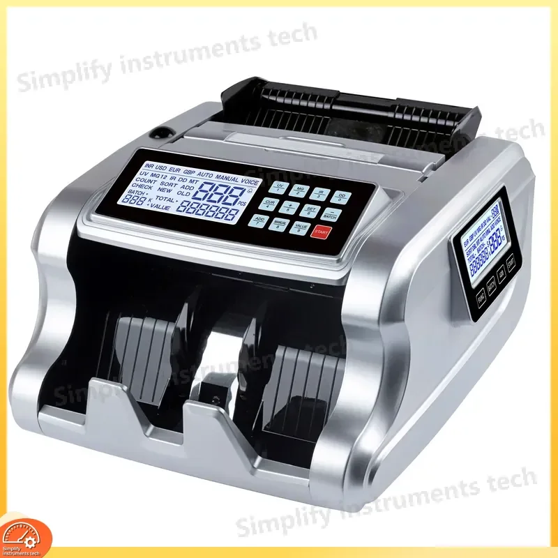 AL6700 Money Counting Currency Note Counter with UV MG IR Detection Fake Banknote Detector for Small Business Office
