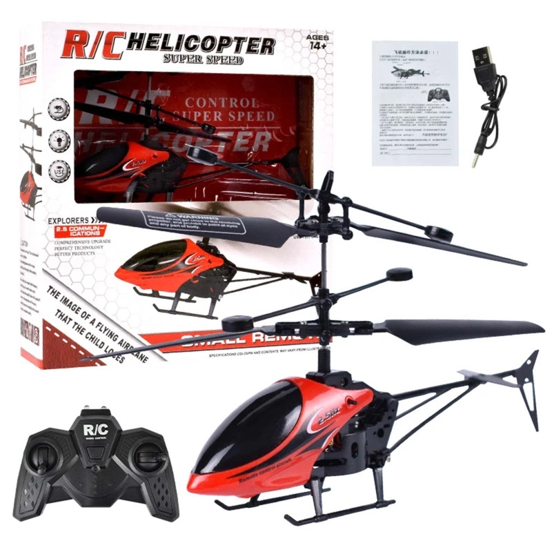 RC Helicopter Drone with Light Electric Flying Toy Radio Remote Control Aircraft Indoor Outdoor Game Adults Kids Toys Gifts