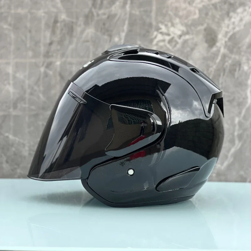 

Ram5 Bright Black Half Helmet Men and Women Motorcycle Off-Road Summer Helmet Downhill Racing Mountain Cross Casco Capacete