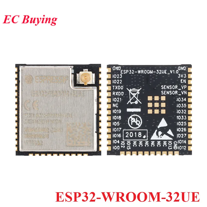 ESP32-WROOM-32UE 4MB 8MB 16MB 플래시 ESP32 듀얼 코어 WiFi Bluetooth 호환 무선 Wi-Fi MCU 모듈 IOT ESP-32 WROOM 32UE