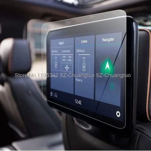 Imagen 2 del producto Película protectora PET para Tahoe Suburban Yukon 2021 2022 2023, película antiarañazos para pantalla de TV multimedia para asiento trasero de 12,6 pulgadas
