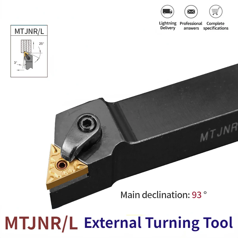 1pc MTJNR2020 MTJNR 1616 MTJNR2525 External Triangul Turning Tool Holder TNMG Carbide Inserts Lathe Cutting Tools Set