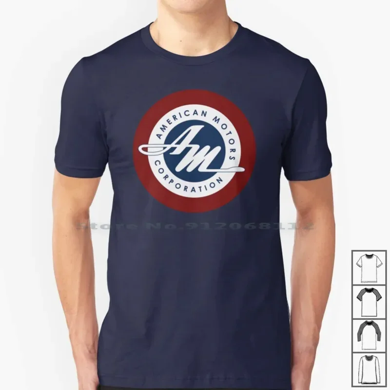 Amc T Shirt 100% Cotton American Motors Corporation Amc Rambler Amx Ambassador Gremlin Hornet Jevelin Matador Metropolitan