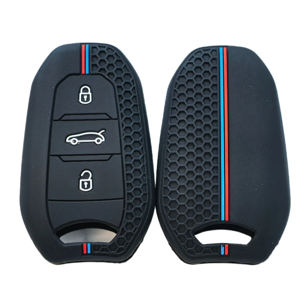 Silicone Rubber Smart Remote Key Cover For Peugeot 3008 307 308 207 208 407 508 206 2008 301 5008 For Citroen C2 C3 C4 C5