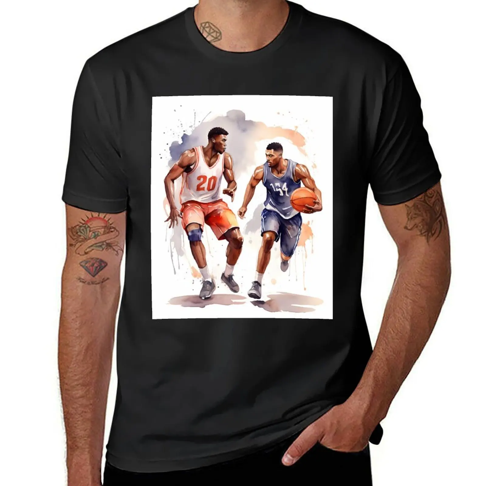 Basketball players- beautiful game T-Shirt korean fashion oversizeds tops anime clothes slim fit t shirts for men