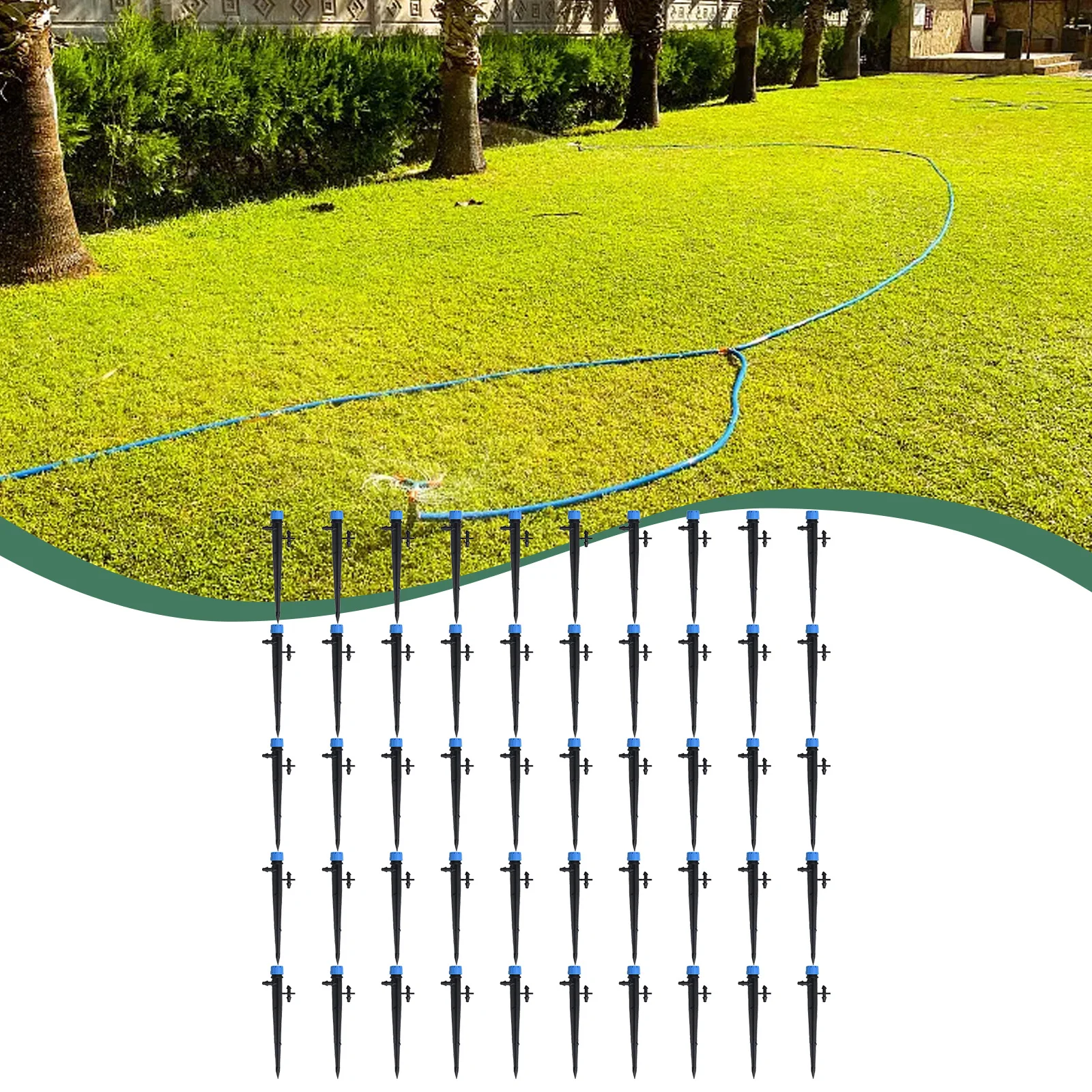 Drip Sprinklers Irrigation Drippers Garden Irrigation Systems Adjustable Black/Green/blue/Red PP Watering Equipment High Quality