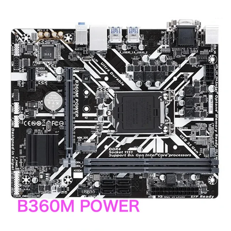 Suitable For Gigabyte B360M POWER Desktop Motherboard 32GB LGA 1151 DDR4 Micro ATX Mainboard 100% Tested OK Fully Work