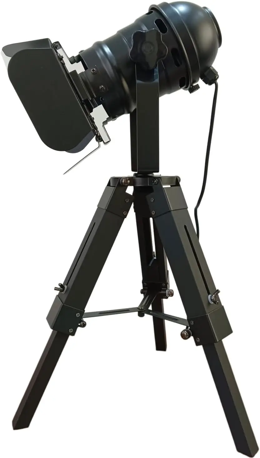 Vintage Industrial Black Retro Tripod Adjustable Floor lamp Parking Light 5 Meter Cable with Foot Switch Parking Light Tripod