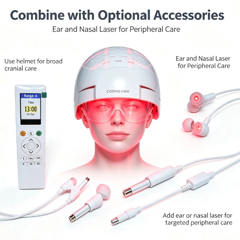 Professional 1070nm Transcranial PBM Helmet for Parkinson Stroke Insomnia Relief Brain Health NIR Light Therapy Home